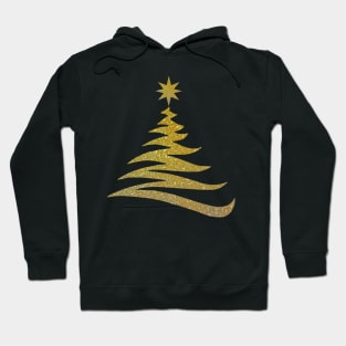 Gold Christmas Tree Hoodie